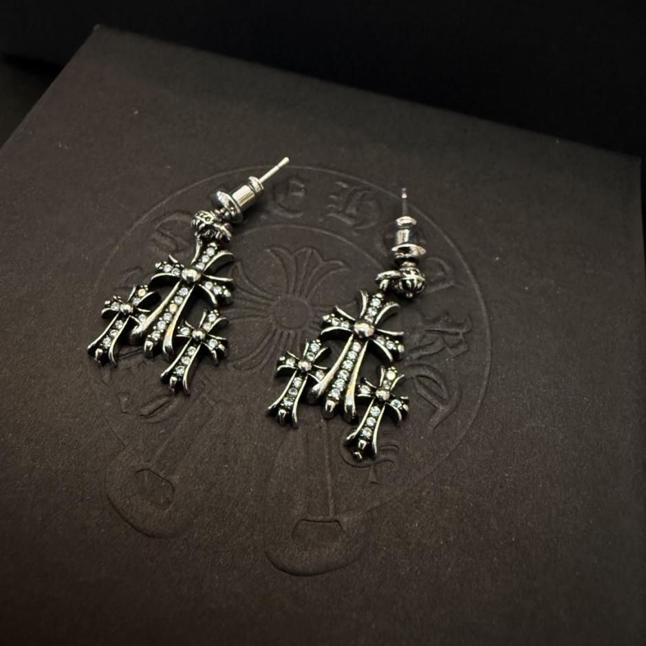 réplica,joyas,joyería,1:1,replica,fake,lujo,barato réplica,joyas,joyería,1:1,replica,fake,lujo,barato Pendientes de diamantes con forma de corazón en forma de cruz, nuevos y de alta calidad (UY132)