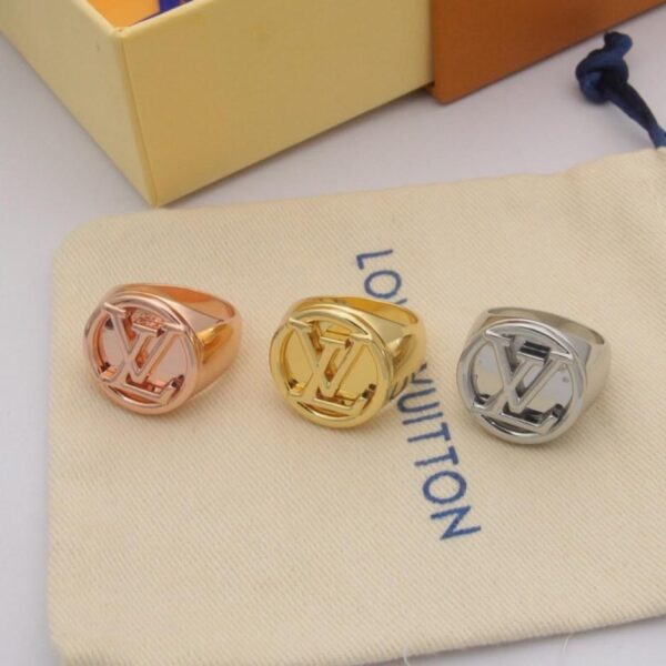 réplica,joyas,joyería,1:1,replica,fake,lujo,barato Anillo con monograma LV (1JAJA)