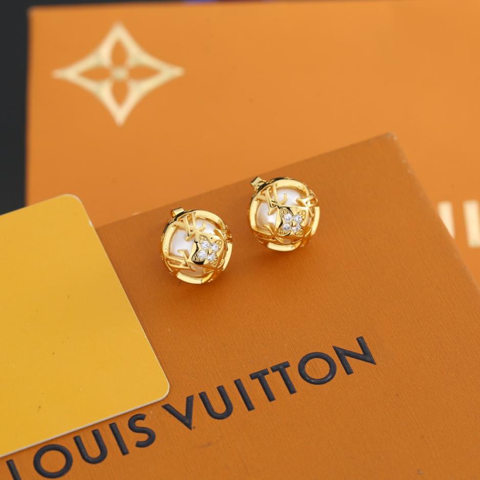 réplica,joyas,joyería,1:1,replica,fake,lujo,barato réplica,joyas,joyería,1:1,replica,fake,lujo,barato Pendientes de perla LV (H6L6O)