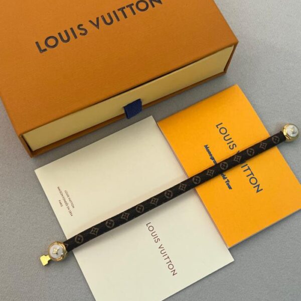 réplica,joyas,joyería,1:1,replica,fake,lujo,barato Pulsera de lona revestida con el logotipo de LOUIS VUITTON para mujer (9DZPZ)