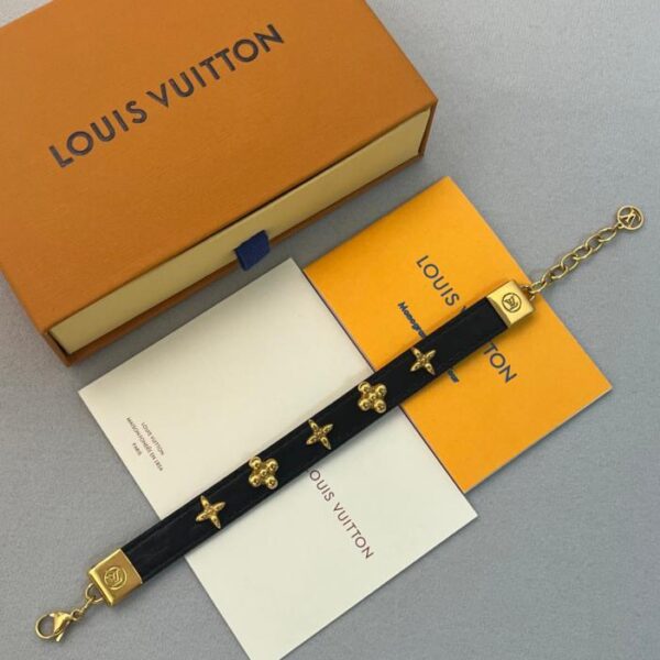 réplica,joyas,joyería,1:1,replica,fake,lujo,barato Pulsera de cuero con diseño de logotipo de LOUIS VUITTON M8572E para presbicia (826CB)