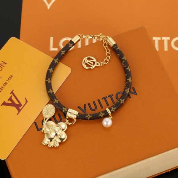 réplica,joyas,joyería,1:1,replica,fake,lujo,barato Pulsera reversible LV Circle para hombre y mujer (IBI2B)