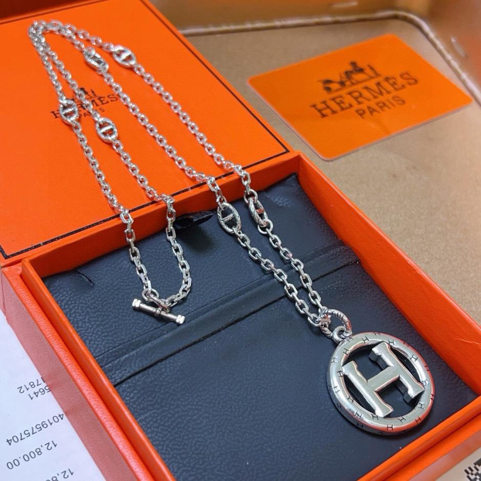 réplica,joyas,joyería,1:1,replica,fake,lujo,barato réplica,joyas,joyería,1:1,replica,fake,lujo,barato Collar Hermes con nariz de cerdo (B6055)