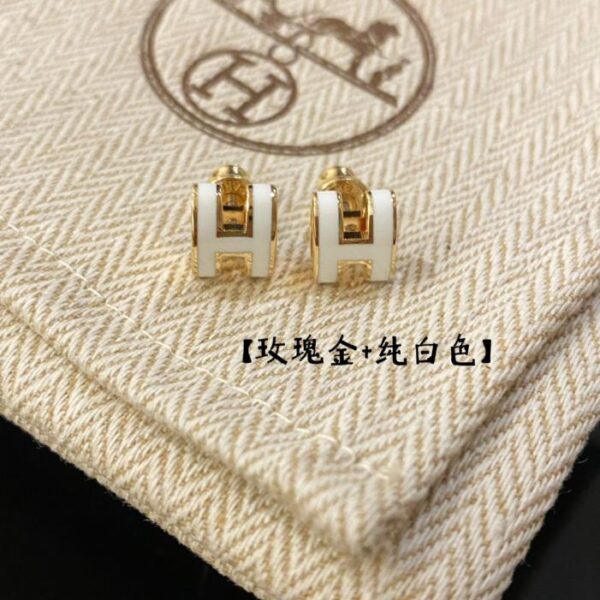 réplica,joyas,joyería,1:1,replica,fake,lujo,barato Pendientes Hermes mini popH (UOLR6)