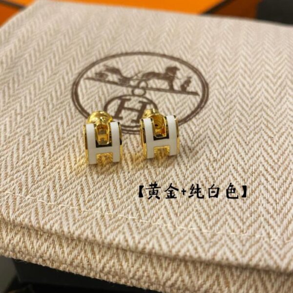 réplica,joyas,joyería,1:1,replica,fake,lujo,barato Pendientes Hermes mini popH (HPDRY)