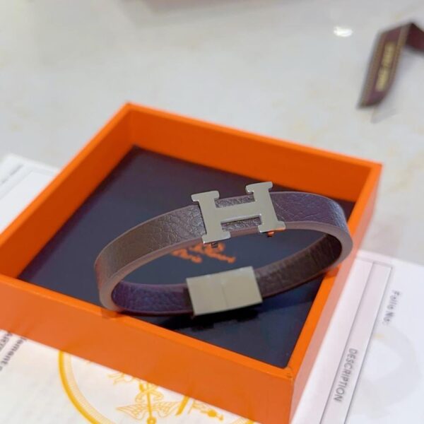réplica,joyas,joyería,1:1,replica,fake,lujo,barato Pulsera de cuero Hermès, último modelo, hecha a mano (95FK2)
