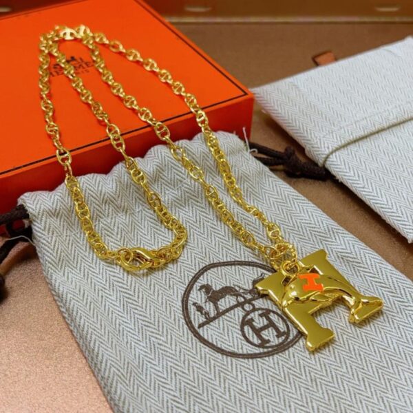 réplica,joyas,joyería,1:1,replica,fake,lujo,barato Collar Hermès (2DRHZ)