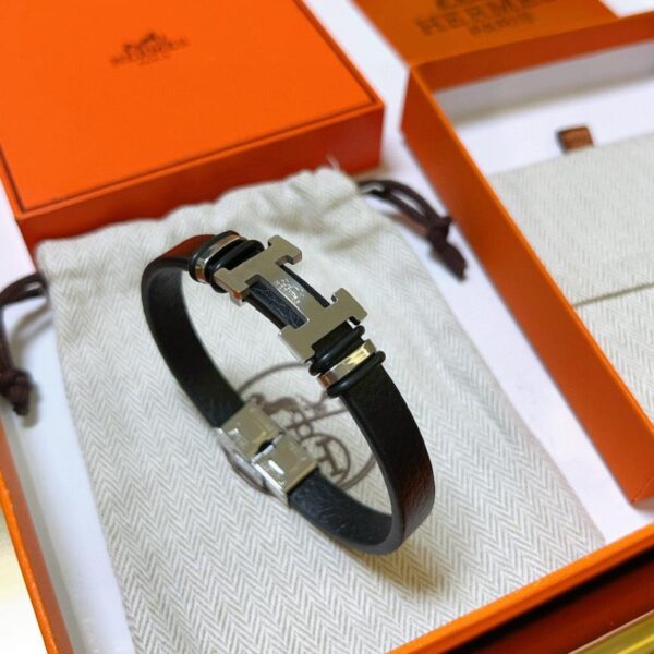 réplica,joyas,joyería,1:1,replica,fake,lujo,barato Pulsera Hermès, último modelo, piel de vacuno de primera capa, hecha a mano (EBMXF)
