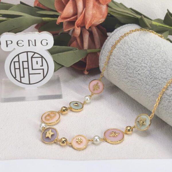 réplica,joyas,joyería,1:1,replica,fake,lujo,barato Nuevo collar de perlas multielementos Dior en versión contador (B1SWN)