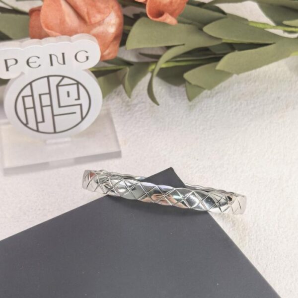 réplica,joyas,joyería,1:1,replica,fake,lujo,barato Pulsera de diamantes Chanel de versión ancha, galvanizada, con preservación del color en oro grueso de 18 quilates (3SYZC)