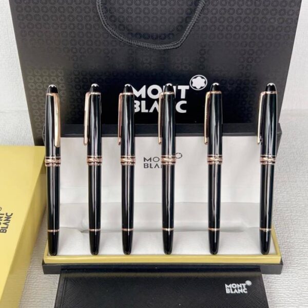 réplica,joyas,joyería,1:1,replica,fake,lujo,barato Bolígrafo roller Montblanc Meisterstuck 163 de oro rosa (COJ54)