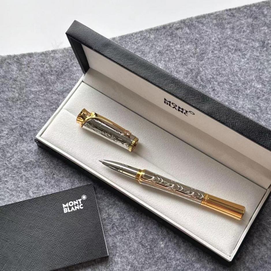réplica,joyas,joyería,1:1,replica,fake,lujo,barato réplica,joyas,joyería,1:1,replica,fake,lujo,barato Pluma estilográfica Montblanc Writers Edition Kelly Silver Carving Signature, nuevo modelo (Montblanc (UJPJO))