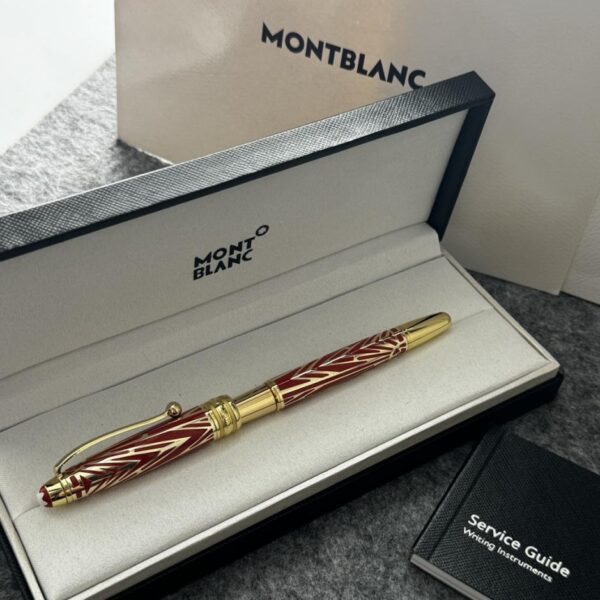 réplica,joyas,joyería,1:1,replica,fake,lujo,barato Nueva pluma Montblanc Meisterstuck, edición especial bicolor, con firma en relieve en oro rojo (X6GDD)