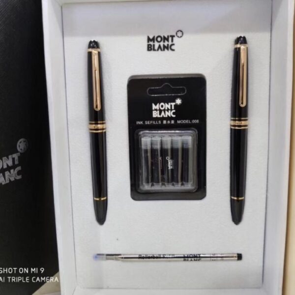 réplica,joyas,joyería,1:1,replica,fake,lujo,barato [Nuevo set de regalo para pareja] Set combinado de pluma estilográfica y pluma Mont Blanc Signature (FUU0D)