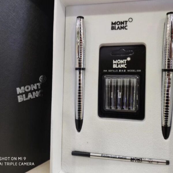 réplica,joyas,joyería,1:1,replica,fake,lujo,barato [Nuevo set de regalo para pareja] Set combinado de pluma estilográfica y pluma Mont Blanc Signature (MCJ89)