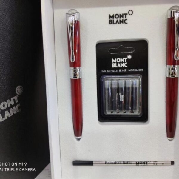 réplica,joyas,joyería,1:1,replica,fake,lujo,barato [Nuevo set de regalo para pareja] Conjunto de pluma estilográfica y pluma Mont Blanc Signature (W6C9S)