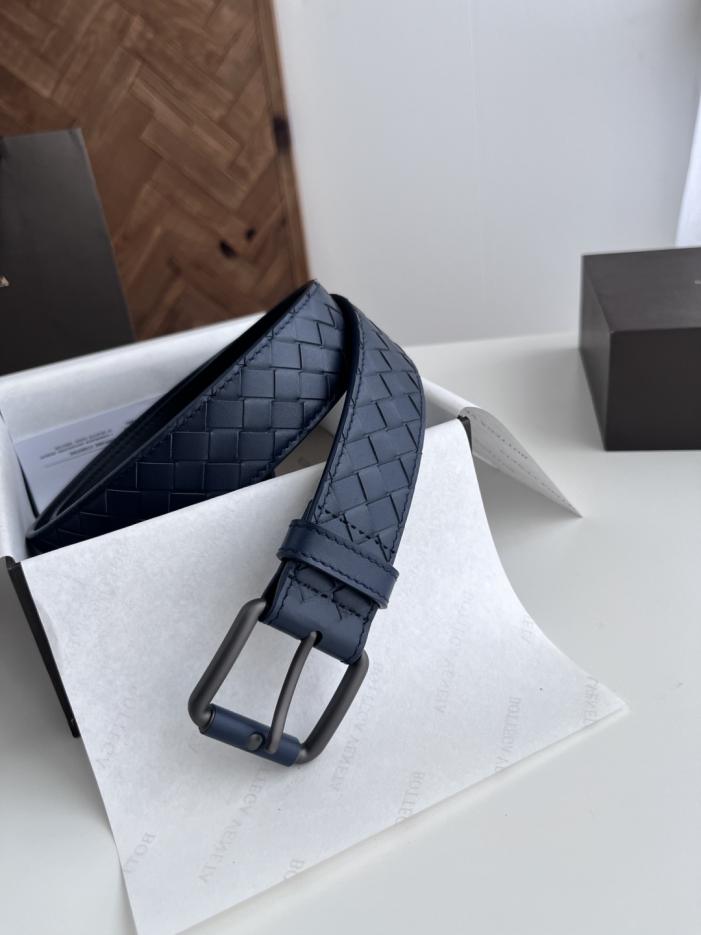 réplica,joyas,joyería,1:1,replica,fake,lujo,barato réplica,joyas,joyería,1:1,replica,fake,lujo,barato Cinturón trenzado BV para hombre, nuevo, de piel de becerro italiana mate Intreccio (Q6UPT)