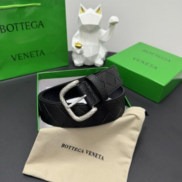 réplica,joyas,joyería,1:1,replica,fake,lujo,barato BOTTEGA VENETA 4,0 cm Piel de vaca granulada de lichi tejida a mano (JL6E7)