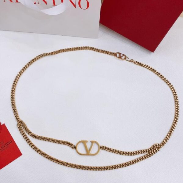 réplica,joyas,joyería,1:1,replica,fake,lujo,barato Cinturón Valentino para mujer con hebilla de pasador y doble capa de cuero (Z2LIJ)