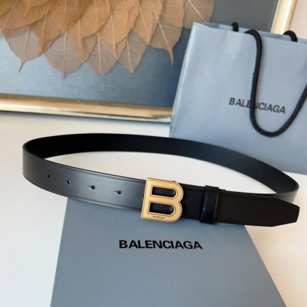 réplica,joyas,joyería,1:1,replica,fake,lujo,barato Bolso Balenciaga de piel de becerro importada de 3,0 cm de ancho con herrajes vintage de cobre puro (LT62Y)