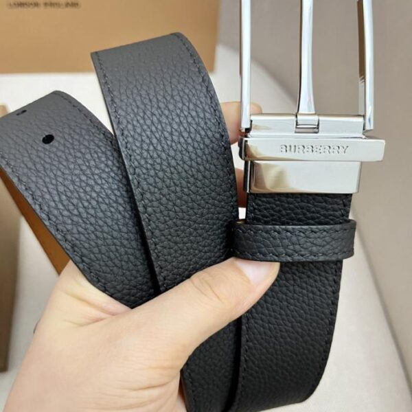 réplica,joyas,joyería,1:1,replica,fake,lujo,barato Cinturón BURBERRY para hombre, de piel flor de primera calidad, con hebilla metálica a juego, de doble cara, para uso externo, 3,5 cm (CN9OR)