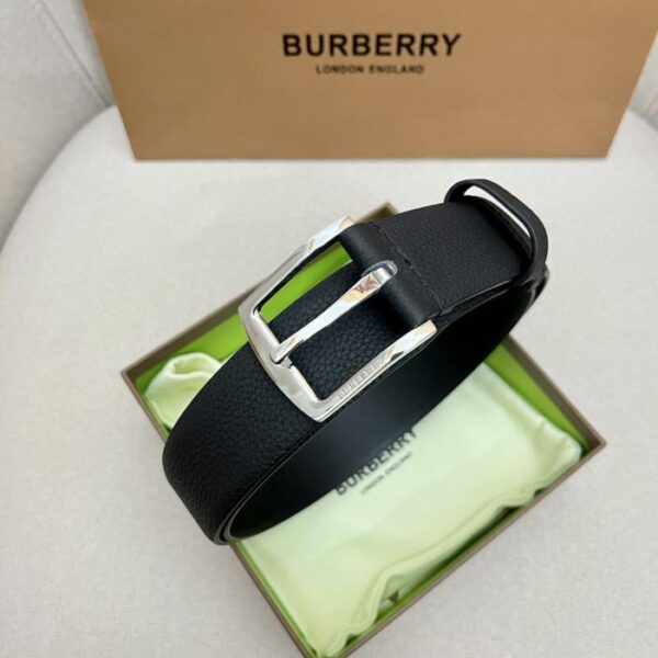 réplica,joyas,joyería,1:1,replica,fake,lujo,barato Cinturón BURBERRY para hombre, de piel flor de primera calidad, con hebilla metálica a juego, de doble cara, para uso externo, 3,5 cm (E6T3U)