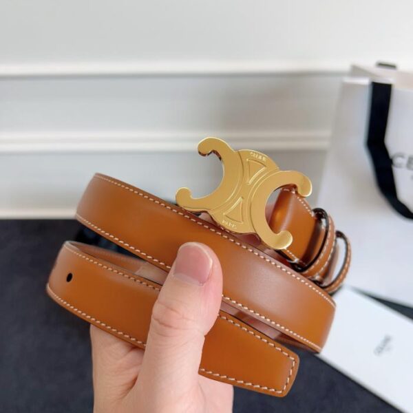 réplica,joyas,joyería,1:1,replica,fake,lujo,barato Cinturón CELINE Arco del Triunfo de 2,5 cm de piel importada de primera calidad (SM1WT)