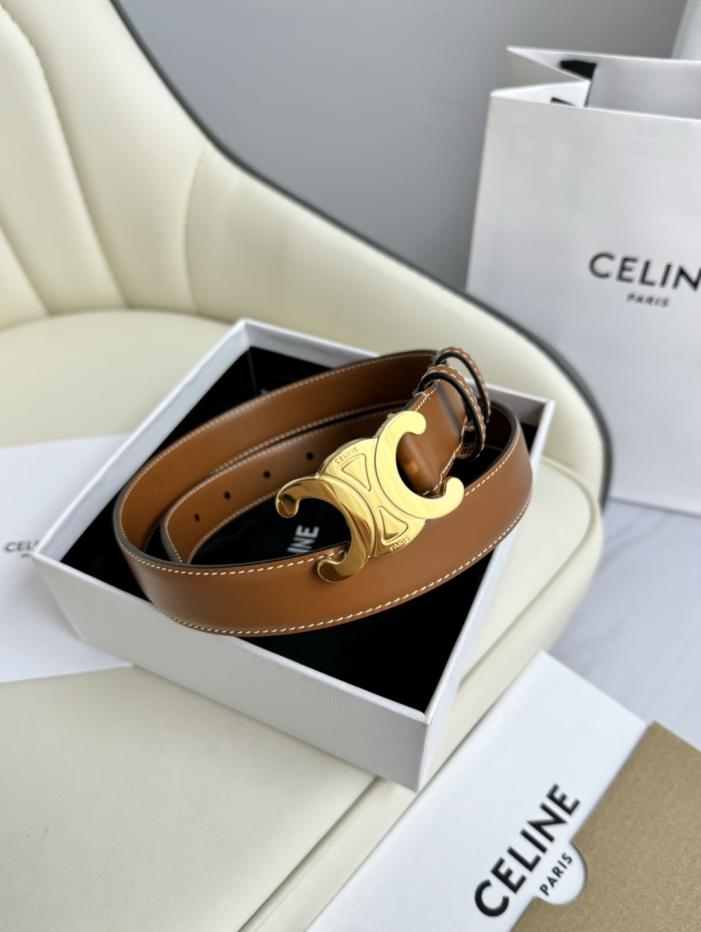 réplica,joyas,joyería,1:1,replica,fake,lujo,barato réplica,joyas,joyería,1:1,replica,fake,lujo,barato Reloj Celine original para mujer, nuevo modelo, ancho 2,5 cm, hebilla de latón Arco del Triunfo, capa superior de piel de becerro (5J671)