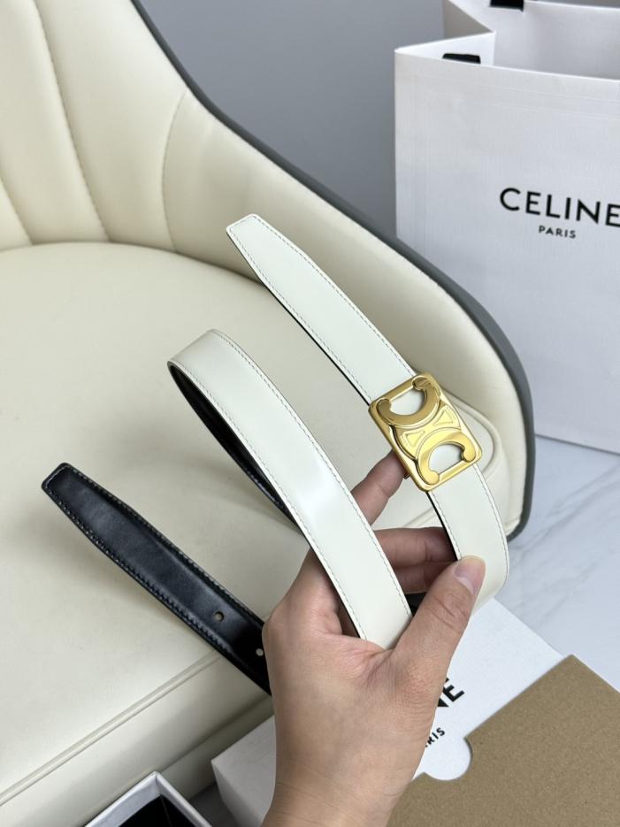 réplica,joyas,joyería,1:1,replica,fake,lujo,barato réplica,joyas,joyería,1:1,replica,fake,lujo,barato Nuevo modelo original de Celine para mujer, ancho de 2,5 cm, hebilla de latón con el Arco del Triunfo, capa superior de piel de becerro (L7EVF)