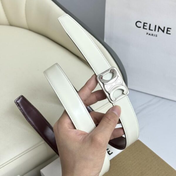 réplica,joyas,joyería,1:1,replica,fake,lujo,barato Nuevo modelo original de Celine para mujer, ancho 2,5 cm, hebilla de latón Arco del Triunfo, capa superior de piel de becerro (LHNYM)