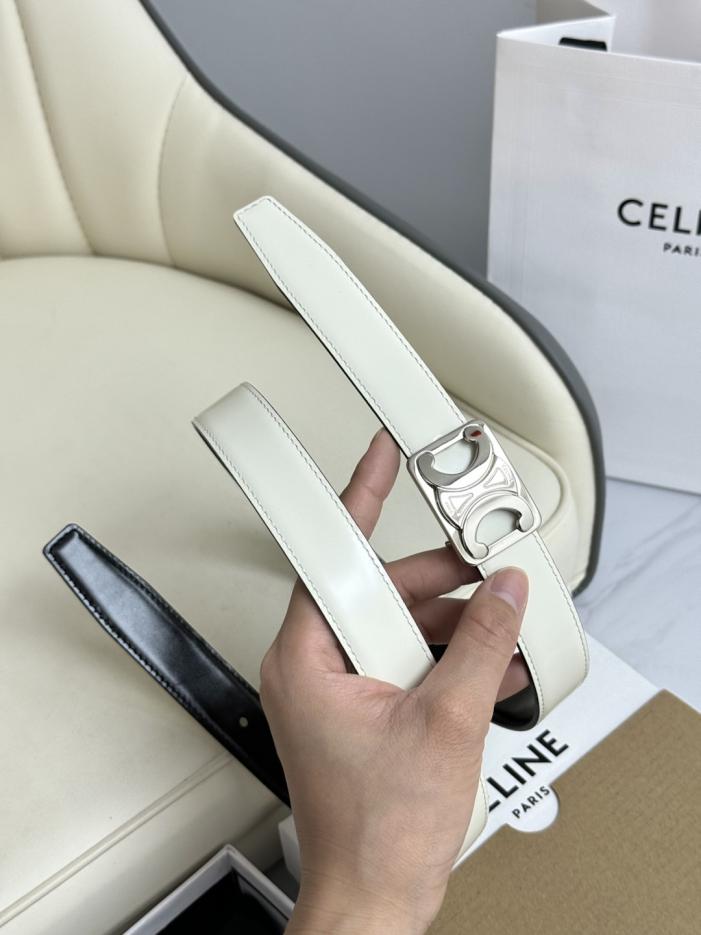 réplica,joyas,joyería,1:1,replica,fake,lujo,barato réplica,joyas,joyería,1:1,replica,fake,lujo,barato Nuevo modelo original de Celine para mujer, ancho 2,5 cm, hebilla de latón Arco del Triunfo, capa superior de piel de becerro (OM4DG)
