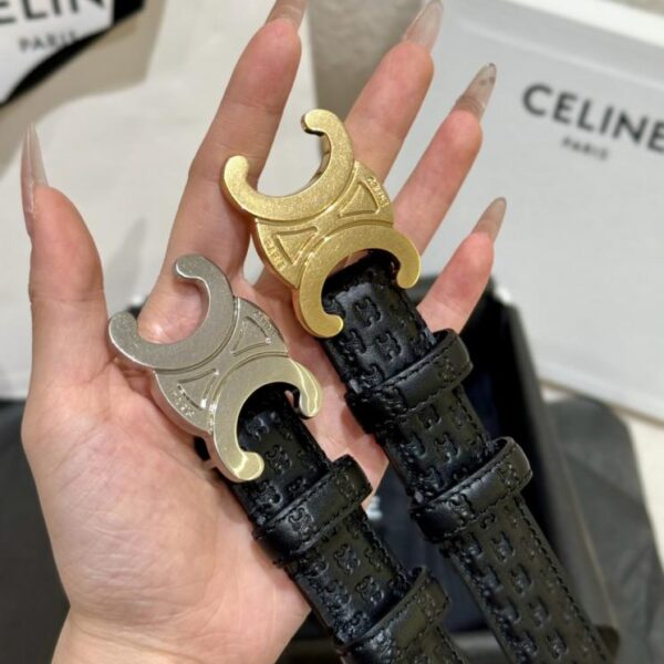 réplica,joyas,joyería,1:1,replica,fake,lujo,barato Cinturón Celine para mujer de 2,5 cm (1UHK2)