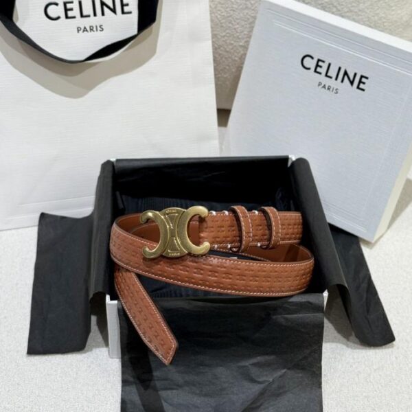 réplica,joyas,joyería,1:1,replica,fake,lujo,barato Cinturón Celine para mujer (2,5 cm, Q7Q94)