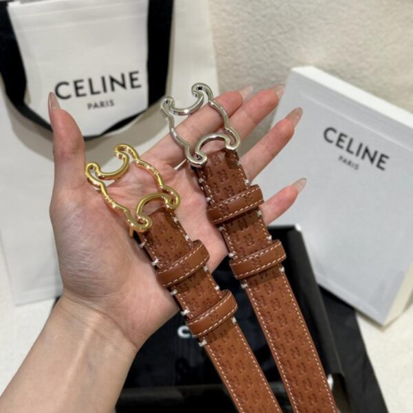 réplica,joyas,joyería,1:1,replica,fake,lujo,barato Cinturón Celine para mujer de 2,5 cm (TBMO0)