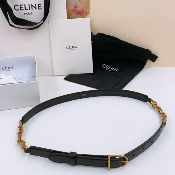 réplica,joyas,joyería,1:1,replica,fake,lujo,barato Cinturón de cuero con bocado de caballo CRÉCY (G587D)