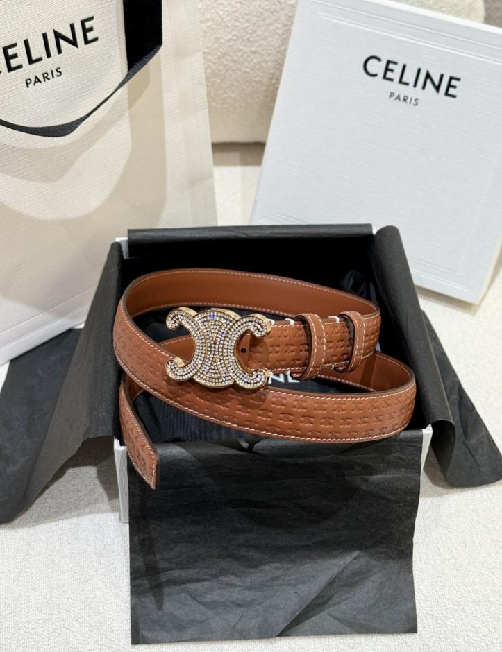 réplica,joyas,joyería,1:1,replica,fake,lujo,barato réplica,joyas,joyería,1:1,replica,fake,lujo,barato Cinturón Celine para mujer (2,5 cm, talla 650)