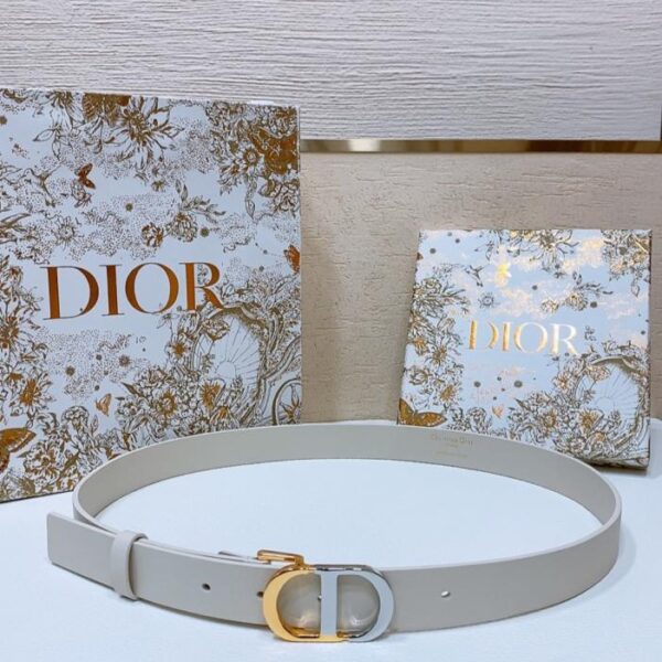 réplica,joyas,joyería,1:1,replica,fake,lujo,barato Cinturón CD Dior Montaigne de piel de becerro de 2,5 cm (SPDP9)