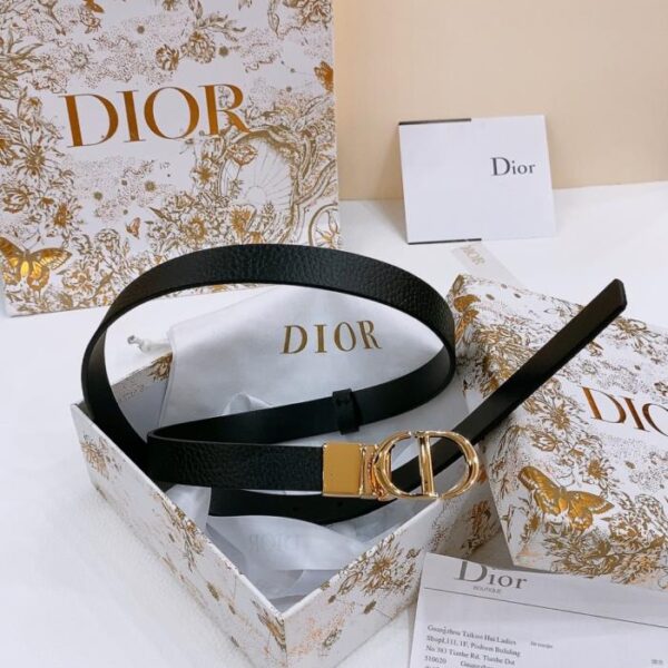 réplica,joyas,joyería,1:1,replica,fake,lujo,barato Cinturón Dior Saddle Belt reversible con herrajes giratorios de 2,0 cm (FA8DY)