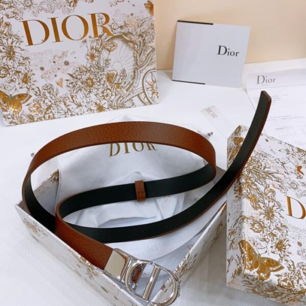 réplica,joyas,joyería,1:1,replica,fake,lujo,barato Cinturón Dior Saddle Belt reversible con herrajes giratorios de 2,0 cm (O1NYG)