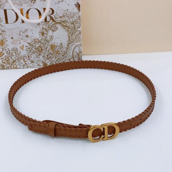 réplica,joyas,joyería,1:1,replica,fake,lujo,barato Cinturón Dior Saddle Belt de piel lisa negra de 20 mm con diseño de estrella Montaigne CD (K1OJ6)