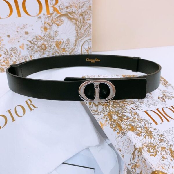 réplica,joyas,joyería,1:1,replica,fake,lujo,barato Cinturón CD Dior Montaigne de piel de becerro de 2,5 cm (AF4NY)