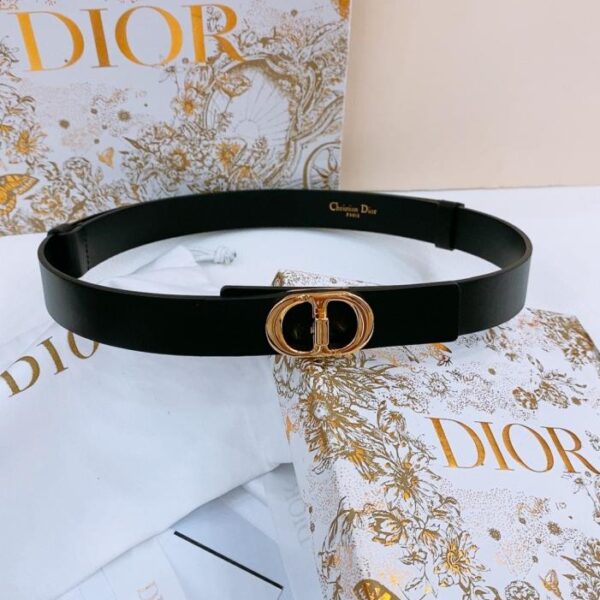 réplica,joyas,joyería,1:1,replica,fake,lujo,barato Cinturón CD Dior Montaigne de piel de becerro de 2,5 cm (OC8DB)