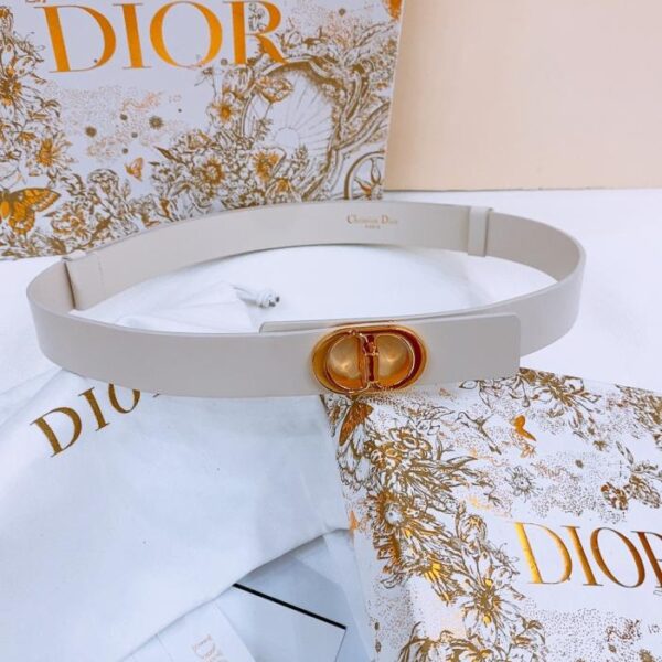 réplica,joyas,joyería,1:1,replica,fake,lujo,barato Cinturón CD Dior Montaigne de piel de becerro de 2,5 cm (TTF6N)