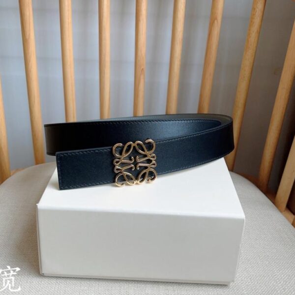 réplica,joyas,joyería,1:1,replica,fake,lujo,barato Cinturón LOEWE de estilo clásico con ancho de 3,5 cm (ZEAQF)