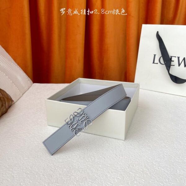 réplica,joyas,joyería,1:1,replica,fake,lujo,barato Mostrador LOEWE del mismo estilo, utilizando piel de becerro suave de doble cara, ancho 2,8 cm (2HI4I)