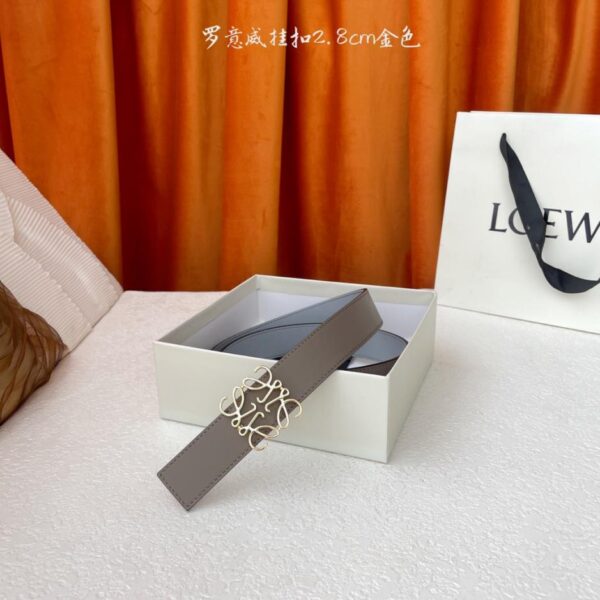 réplica,joyas,joyería,1:1,replica,fake,lujo,barato Mostrador LOEWE del mismo estilo, utilizando piel de becerro suave de doble cara, ancho 2,8 cm (5QQHX)