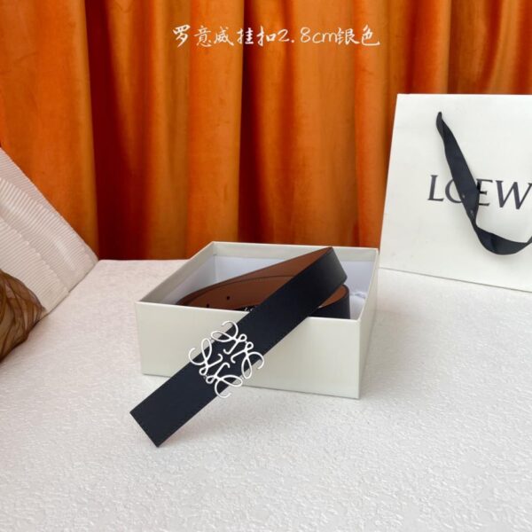 réplica,joyas,joyería,1:1,replica,fake,lujo,barato Mostrador LOEWE del mismo estilo, utilizando piel de becerro suave de doble cara, ancho 2,8 cm (D49F4)