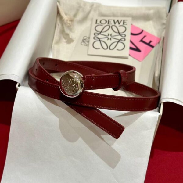 réplica,joyas,joyería,1:1,replica,fake,lujo,barato Cinturón liso para mujer LOEWE de 1,5 cm de ancho (GNYUK)