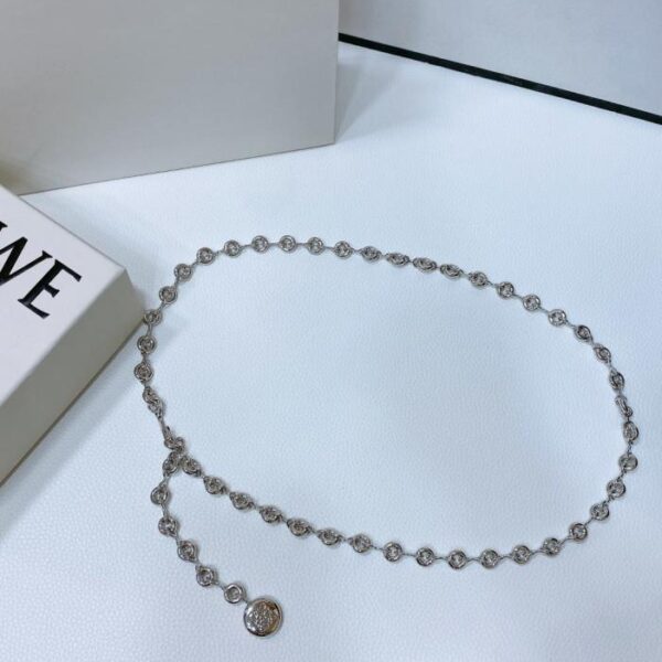 réplica,joyas,joyería,1:1,replica,fake,lujo,barato Cinturón de cadena de latón con forma de donut de Loewe (HIN7H)