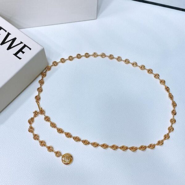 réplica,joyas,joyería,1:1,replica,fake,lujo,barato Cinturón de cadena de latón con forma de donut de Loewe (Q9MTM)